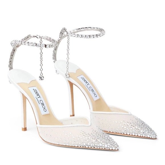 Jimmy Choo Shoes - Jimmy Choo Saeda crystal-embellished pumps